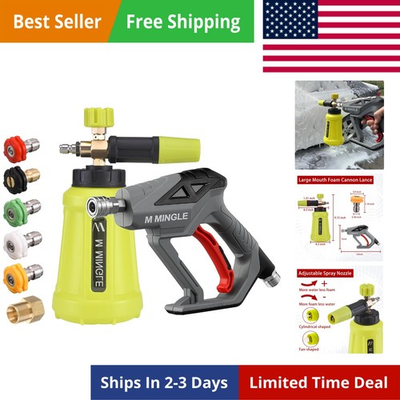 #ad High Pressure Washer Gun Snow Foam Lance 4000 PSI Cannon Foam Blaster Power ... $62.86