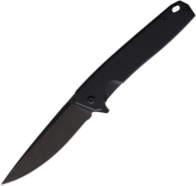 3V Gear React Linerlock Black Smooth G10 Folding Stainless Pocket Knife PBBCNAKD