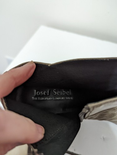 Botas/botines para mujer Joseph Seibel de cuero gris con cremallera con botones talla 11/42 - Imagen 7 de 9