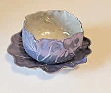 VTG Hand Painted  Rice Bowl and Saucer Made in Japan