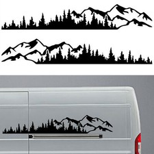 Tree Mountain Forest Vinyl Graphics Decal Car Body Side Sticker For Rv Trailer Tree Mountain Forest Vinyl Graphics Decal Car Body Side Sticker For Rv Trailer