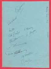 BRISTOL CITY & BRADFORD PA 1947-1948 RARE ORIGINAL AUTOGRAPH BOOK PAGE 24 X SIGS