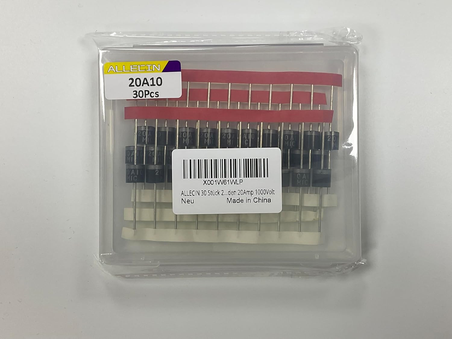 30Pcs 20A10 Rectifier Diode 20A 1000V Schottky Axial Doorbell Diodes 20 Amp 1000