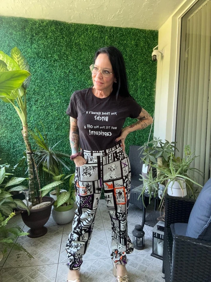 Pantalones de mujer a medida de cintura alta cachorro DÁLMATA historia Iceberg vintage raros Tr Foto 3 de 4