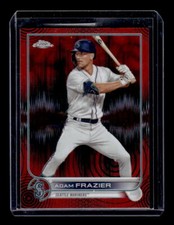 2022 Topps Chrome Sonic #47 Adam Frazier Red/Black Sonic Pulse Refractor #/5
