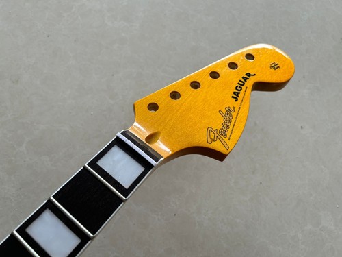 22Fret 24" Jaguar Electric Guitar Neck Yellow Maple Gloss For DIY Fender Replace - Picture 1 of 7