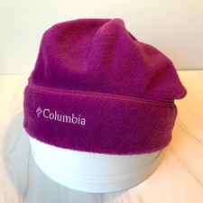 Columbia Fleece Beanie Youth L Embroidered Logo Insulated Stitch Accent