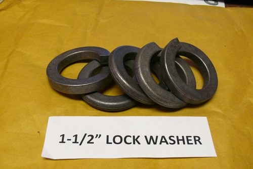 1-1/2" Standard Split Lock Washers Steel, Made in USA - Picture 3 of 4