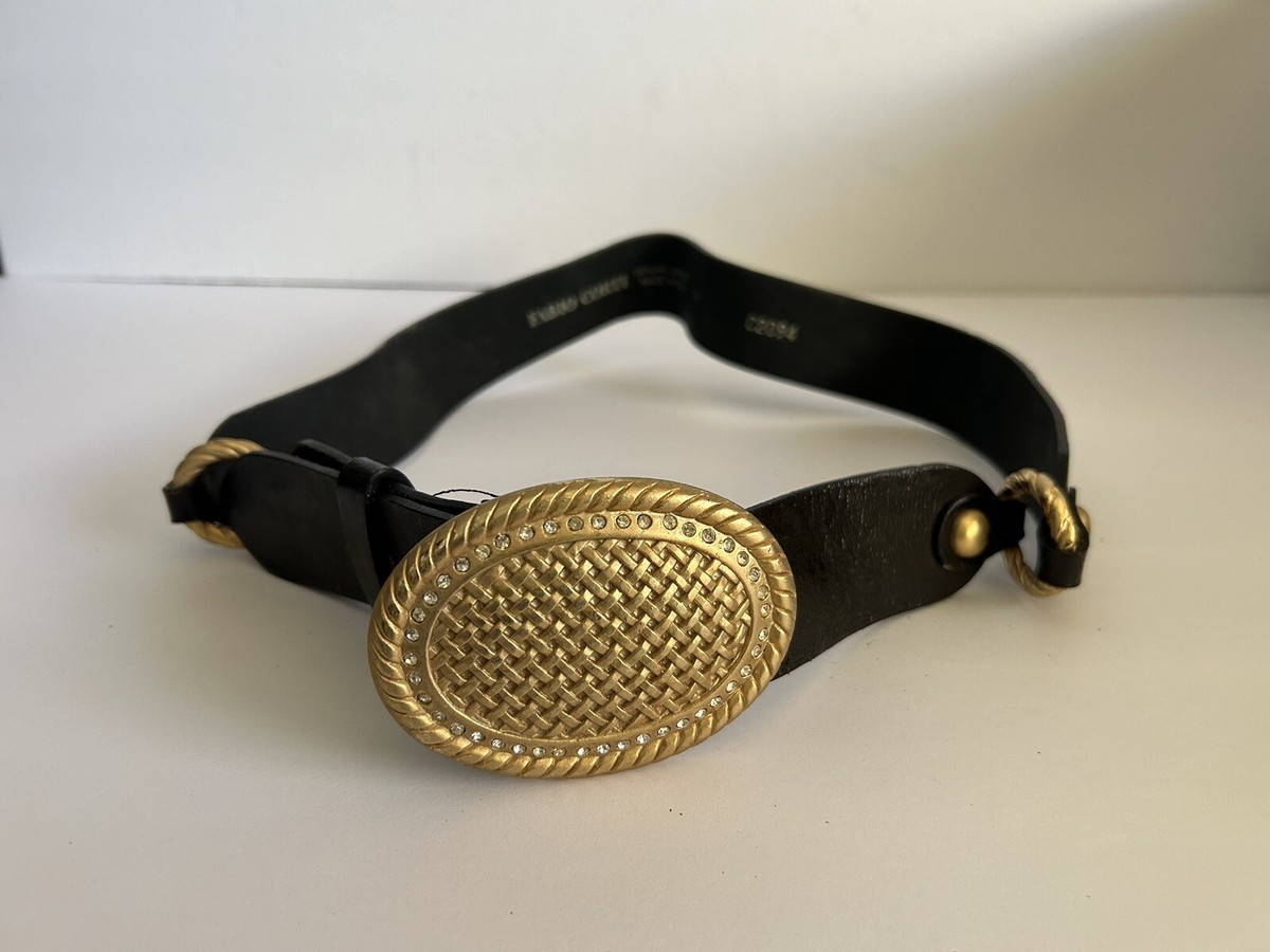 Fabio Corti Brown Leather Belt size Medium Vintage Fabio Corti Italian Belt - Fabio Corti Brown Belt  main image 2