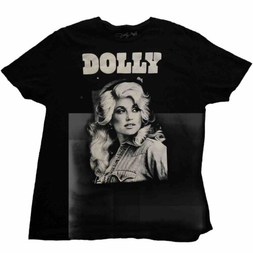 Dolly Parton Black & White Graphic T Shirt Size XL - Picture 1 of 4