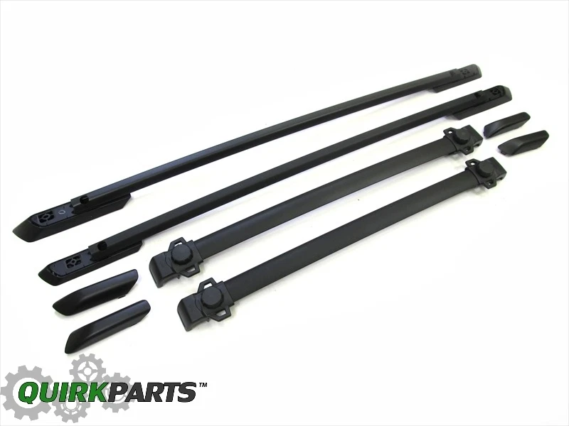 09-18 KIT PORTAEQUIPAJES DE TECHO DODGE JOURNEY CON RIELES TRANSVERSALES AJUSTABLES OEM NUEVO MOPAR Foto 2 de 4