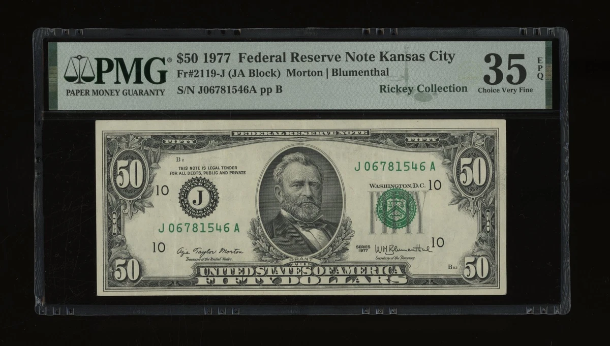 $50 1977 US Federal Reserve Small Notes for sale | eBay