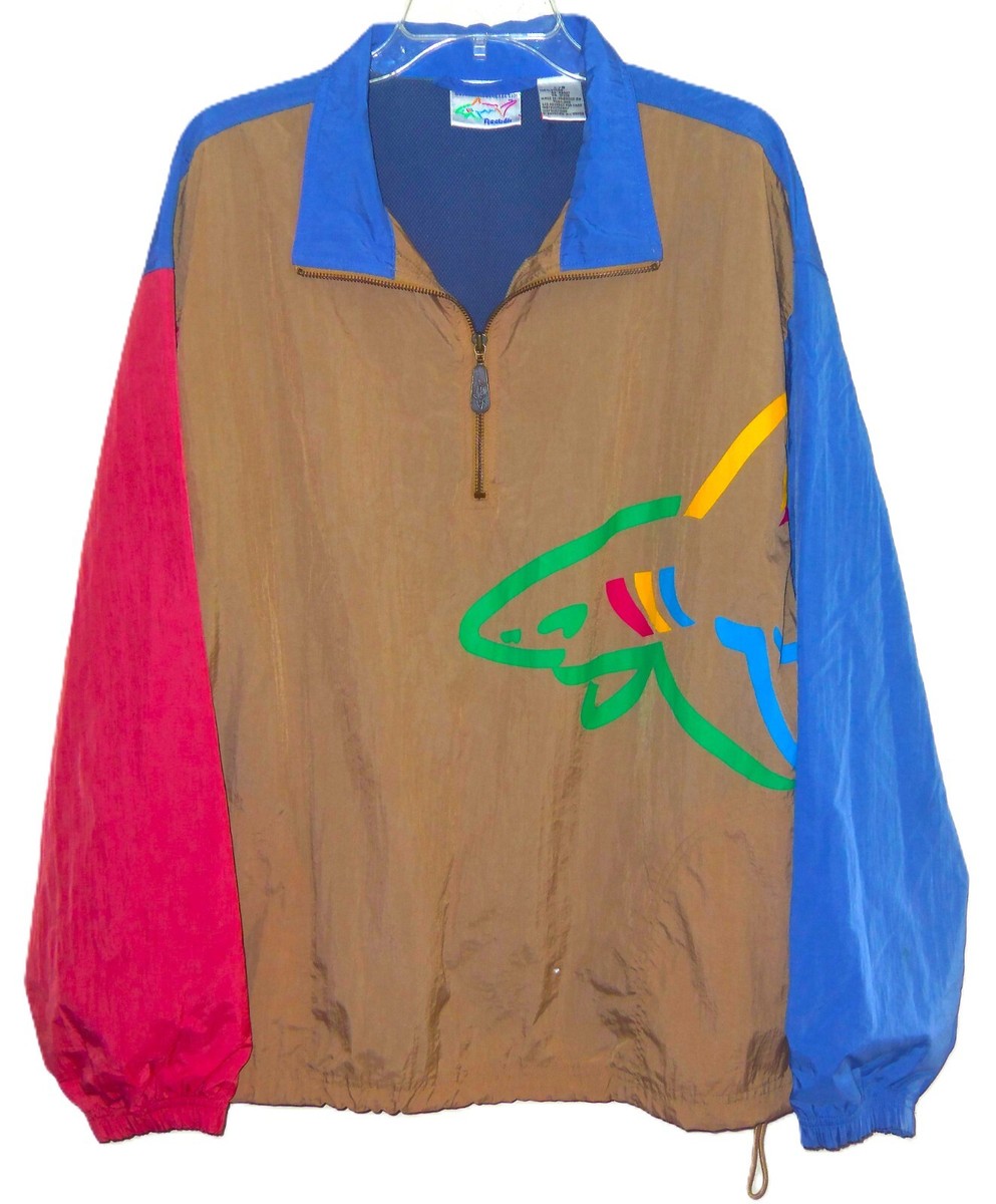 Reebok 90’s Wallabies リバーシブル ジャケット 【希少】 VTG 90's GREG NORMAN REEBOK WRAP AROUND SHARK 1/2 ZIP GOLF