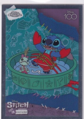 Topps Disney Chrome 100 Years Karte SC-8 Stitch in Costume Under the Sea