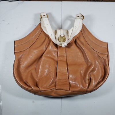 Brahmin Ester Lagoon Shlder Bag Butterscotch/Off-White