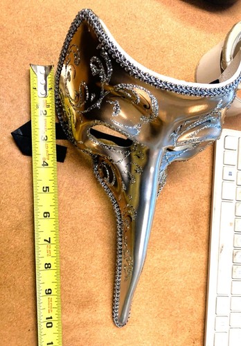 Pantalone Venetian Mask, Handmade in Italy, Gorgeous Venice, Italy Souvenir - Picture 5 of 5