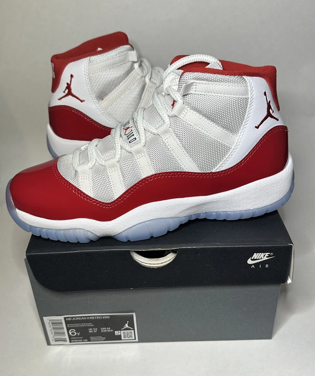 Air Jordan 11 Retro Cherry 2022 GS (378038-116) Grade School Size 6y/6.5y |  eBay
