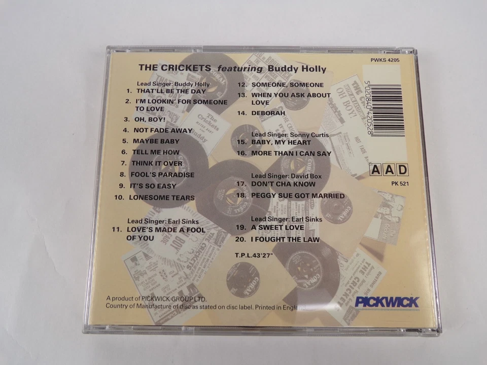 The Crickets Featuring Buddy Holly The Singles Collection 1957-1961 CD #25 - Image 2 of 4