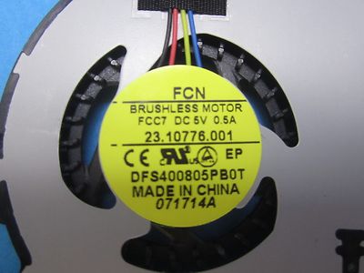 Ventilateur CPU Original FCN Pour HP Probook 430 G1 - Réf. DFS400805PB0T - 4 Broches - Neuf