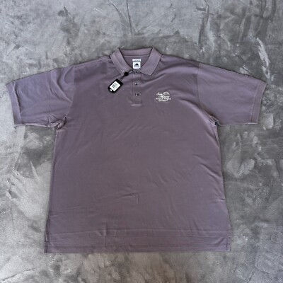 Adidas Polo Shirt Mens XXL Gray 60's 2ply Mercerized San Marcos Golf Resort NWT