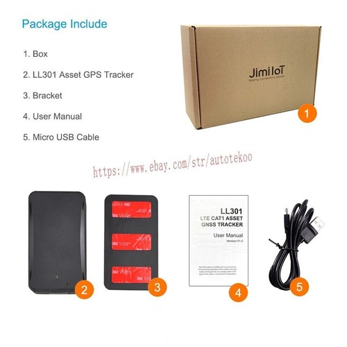 Jimi LL301 4G GPS Tracker Temperature Sensor 10000mAh Battery Real-Time Tracking - Picture 12 of 12