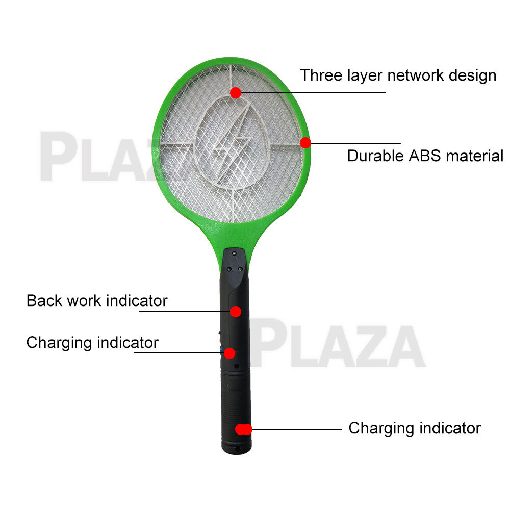 2X Electric Bug Zapper Tennis Racket Mosquito Fly Swatter Insect Killer Battery — image 4