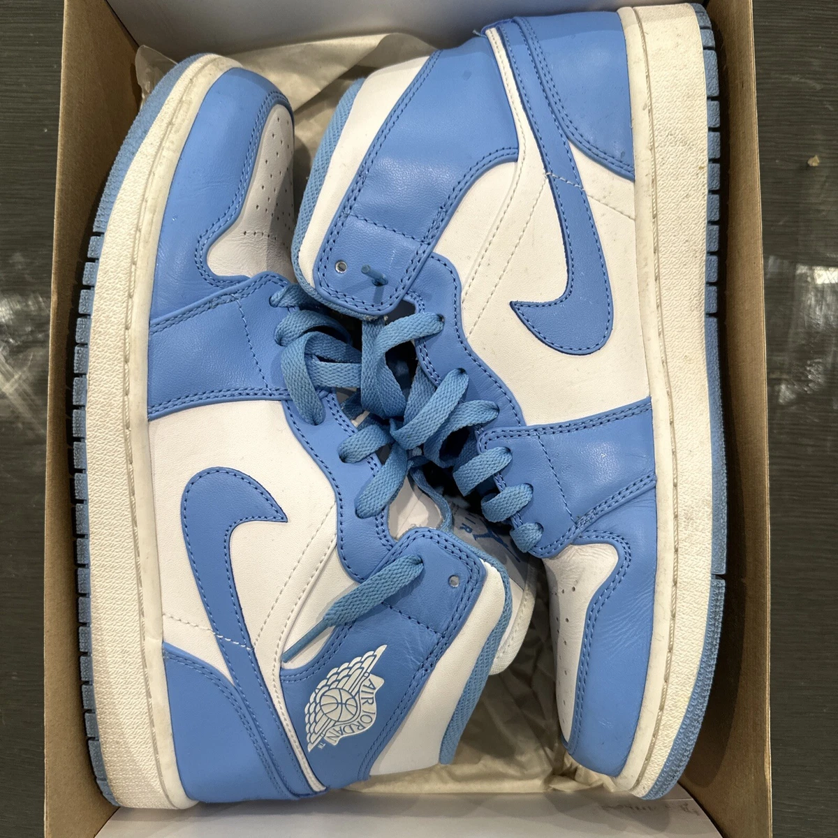 Nike Air Jordan 1 Mid UNC 2013 554724 106 Size 9 884498329153 eBay