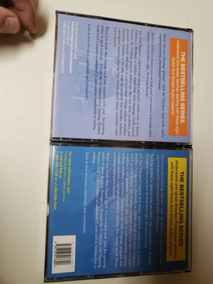 German & Portuguese Pimsleur Quick & Simple 2nd Revised 4 CDs Owner's Manual - Image 3 of 4