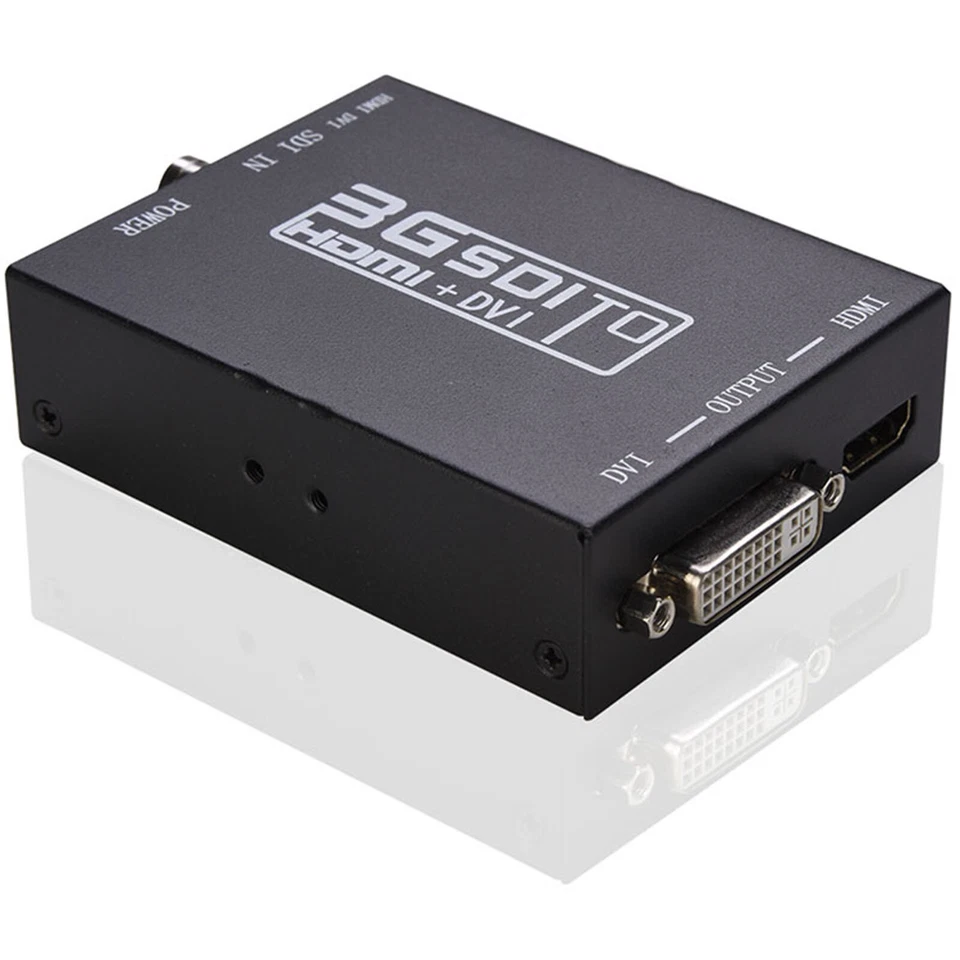 3G SDI to HDMI+DVI Converter SD-SDI HD-SDI HD TV Video Converter + Power Adapter - Image 4 of 4