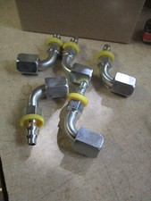 NEW LOT OF 5 PARKER Steel Tube To Hose Elbow 33982-6-4 USA 33982 6 4 QTY5 BS1