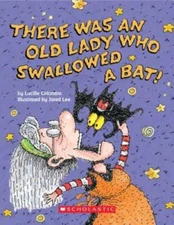 There Was an Old Lady Who Swallowed a Bat!: A Board Book - VERY GOOD