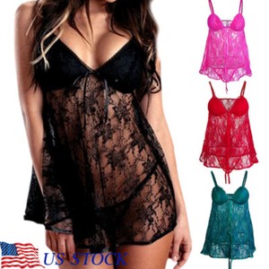 sexy lingerie clearance Women's Sexy Lingerie, Sleep & Lounge on Clearance Plus Size Sexy Womens  Lingerie Fishnet Open Crotch Seamless Mesh Netting Stockings Chemise Hollow  Out Bodysuit Sleepwear Under 5$