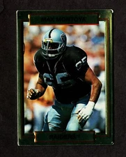 1990 ACTION PACKED #76 MAX MONTOYA -CINCINNATI BENGALS-LOS ANGELES RAIDERS - *03