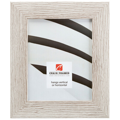 Craig Frames Bauhaus 200, 2 Inch Wide Restoration White Picture Frame
