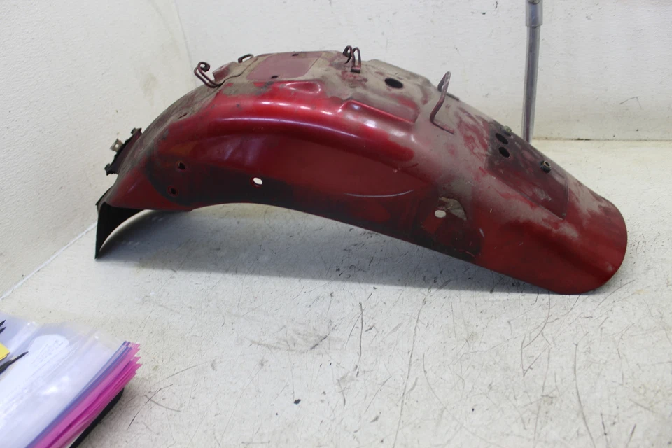 Suzuki Savage 650 1998 OEM rojo guardabarros guardabarros rueda trasera guardabarros C11D Foto 3 de 4