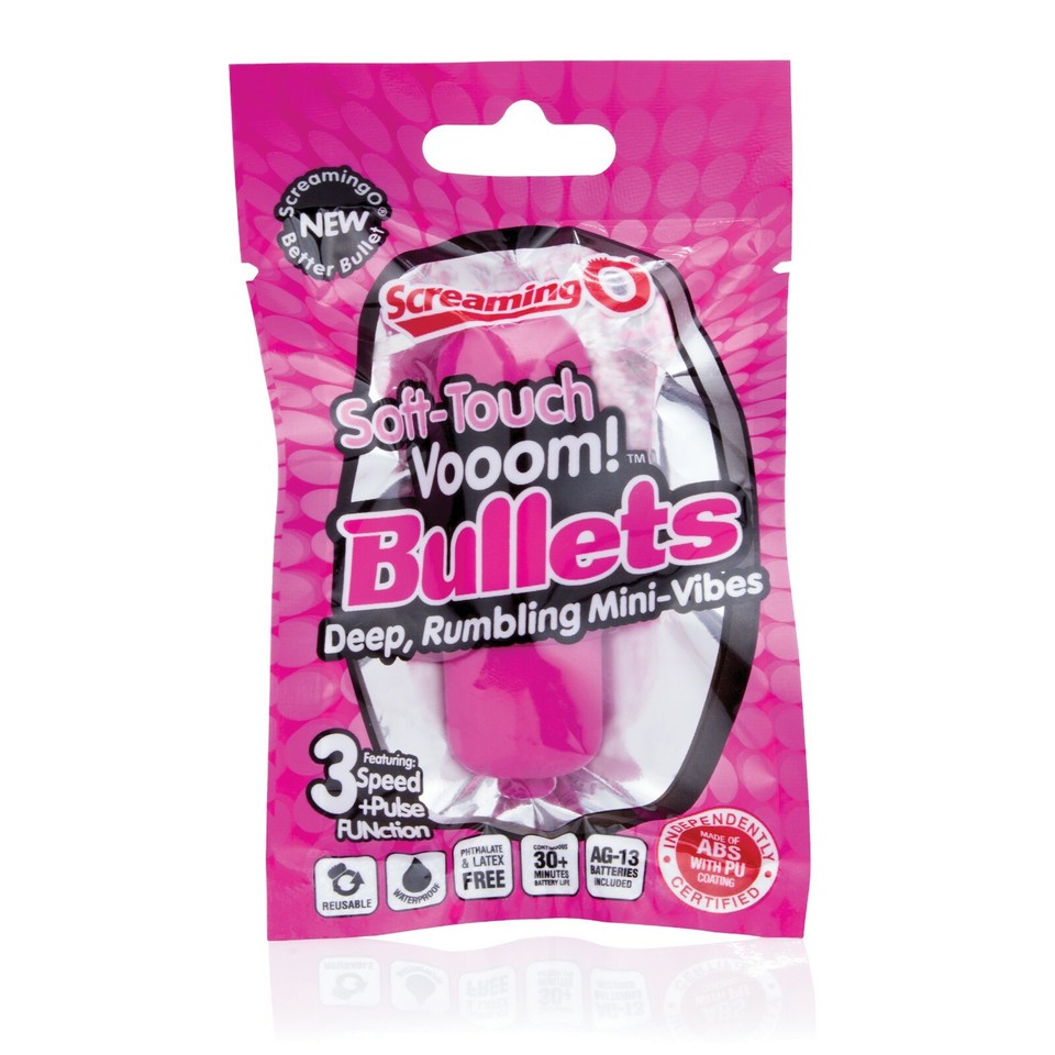 Screaming O SoftTouch Vooom! Bullet MiniVibe Pink Discreet Clitoral