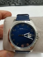 Marc Jacobs MJ8670 Jimmy Blue Dial Navy Blue Leather Strap Men's Watch