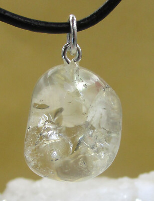 CITRIN NATUR  Trommelstein mit  Öse EDELSTEIN-ANHÄNGER Freeform  Nr.10