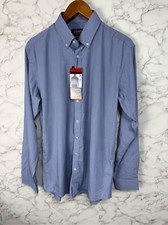 Chaps Men’s Dress Shirt sz M Button Down Blue NEW # G195