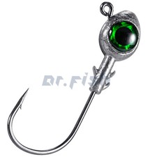 10X Fishing Jigs Heads 3D Big Eyes Trout Hook Lure Live Swim Bait Bass Saltwater