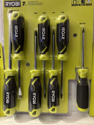 NEW, RYOBI 7Pc Screwdriver Set 6Pc Std. Precision & 6Pc Torx Precision Sets - Picture 5 of 18