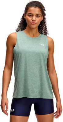 Under Armour Damen grün Tech Slub Tank Training Top Medium neu mit Etikett um 1988
