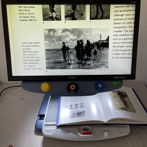 Freedom Scientific Topaz EZ HD Desktop Video Magnifier Power On Fully Functional