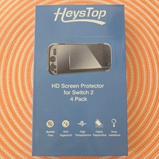 Heystop HD Screen Protector for Nintendo Switch 2 - 4 Pack BRAND NEW Sealed