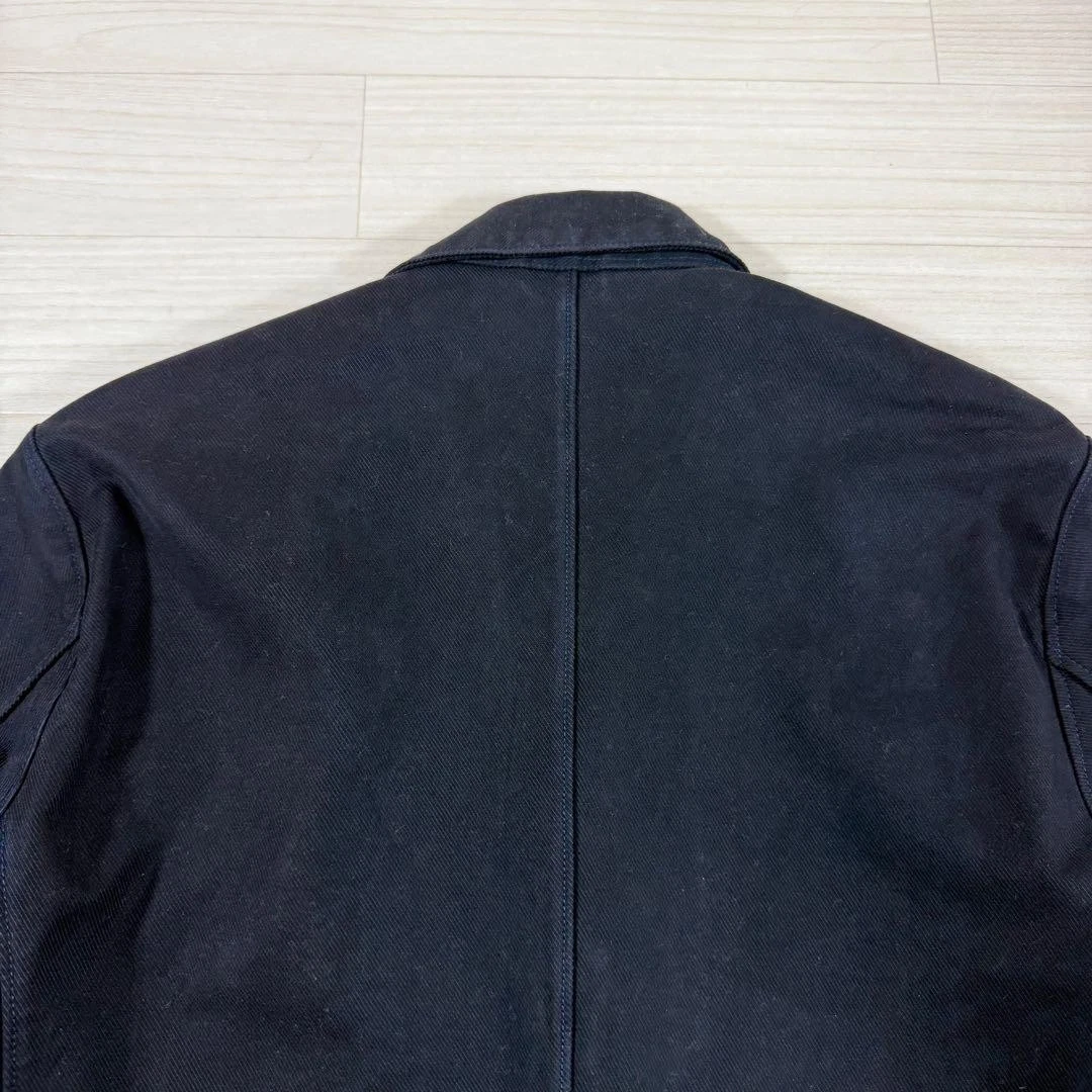 45rpm Cotton Tailored Jacket Navy R Embroidery Men’s Excellent condition JPN image 14