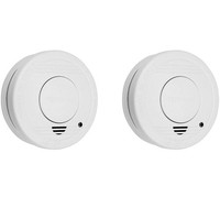 2 x Smartwares Optical Smoke Alarm Detector 10 Year Lifetime Battery Operated