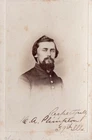 MAJOR C. A. PLIMPTON WIA 39TH ILLINOIS SIGNED CIVIL WAR CDV PHOTO LOOK !