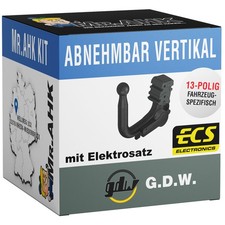 Für BMW 3er E92 E93 GDW Anhängerkupplung vertikal abnehmbar mit 13polig spezi.