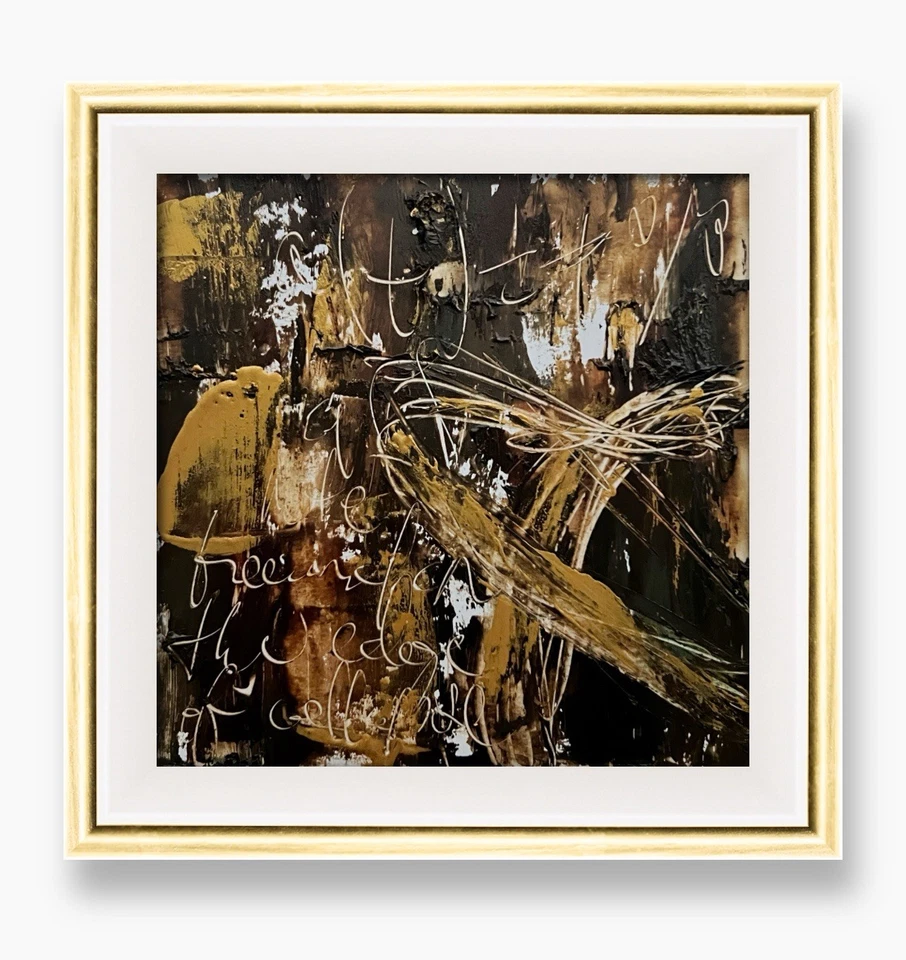 "Pintura expresionismo cósmico oscuro regalo astrónomo decoración masculina futurista 6""" Foto 2 de 4