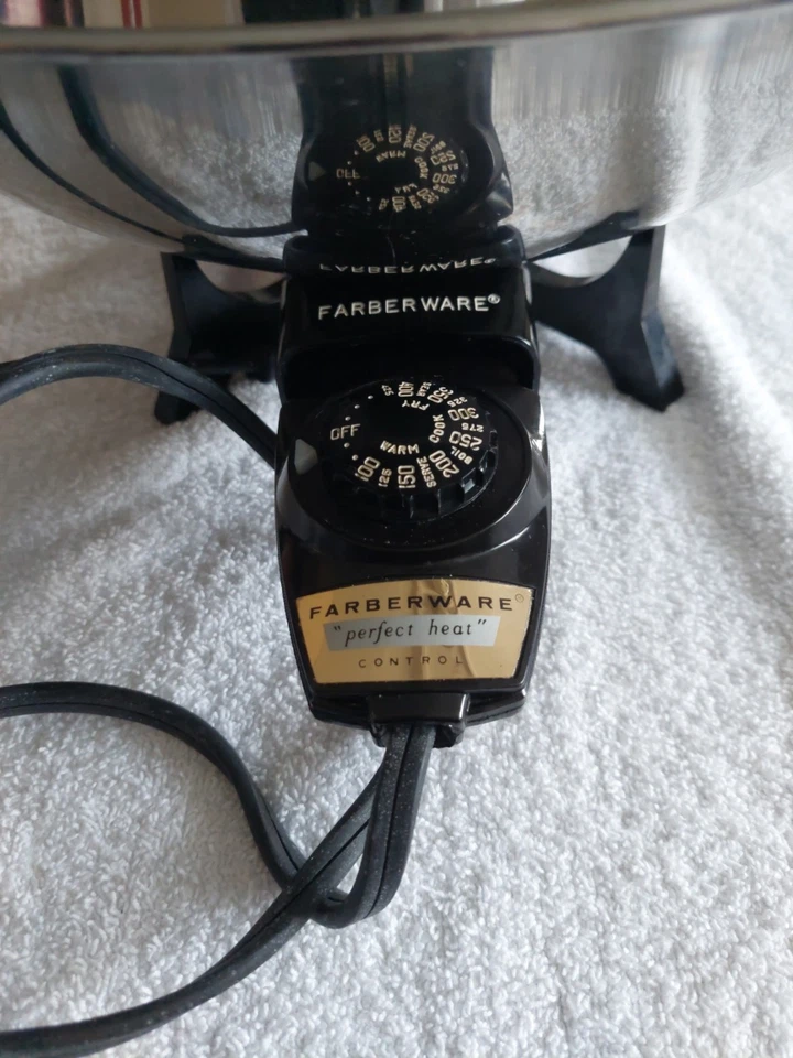 WOK ELÉCTRICO FARBERWARE 303 acero inoxidable 14" vintage - PROBADO Foto 2 de 4